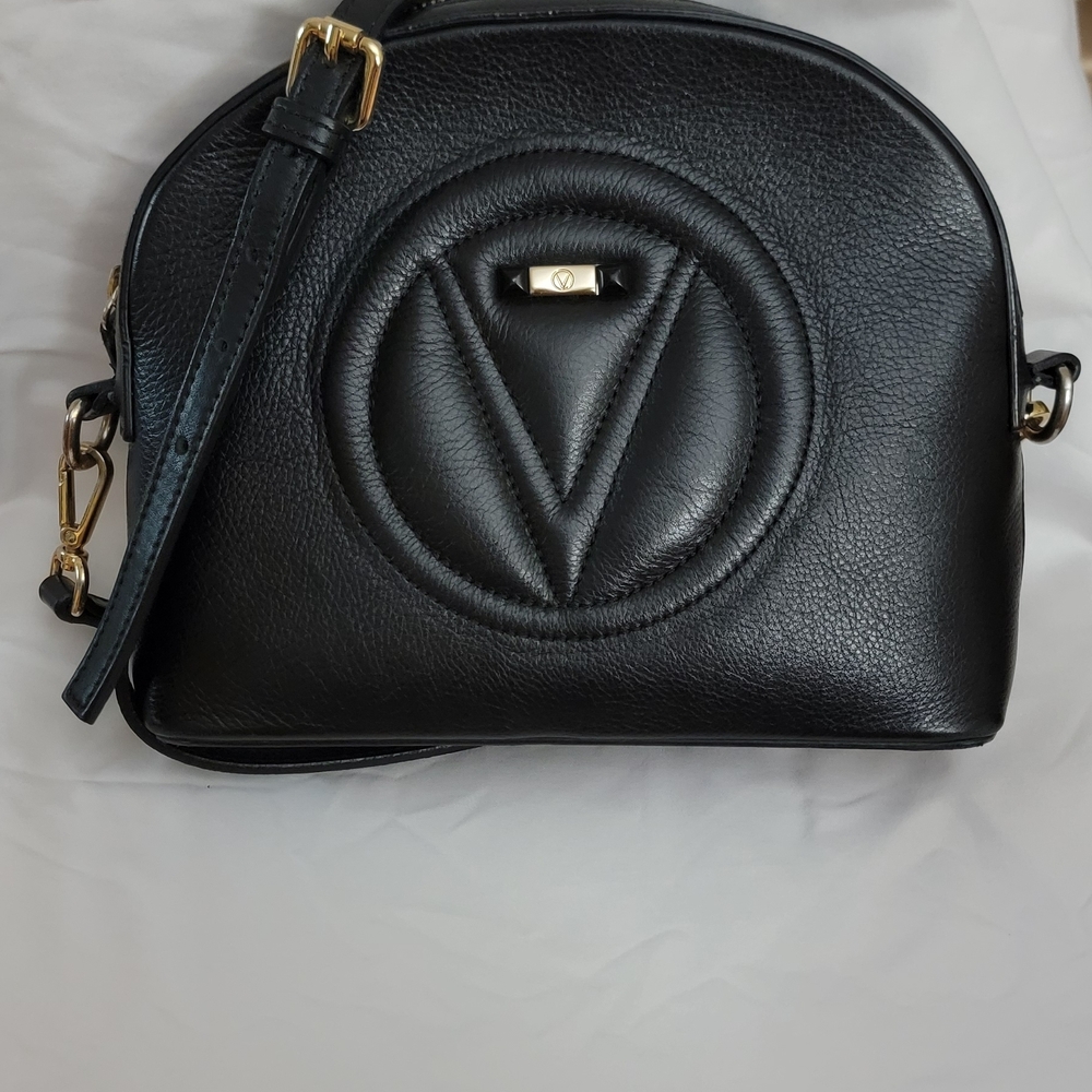 Valentino By Mario Valentino Black Crossbody Bag Great For Everyday Use